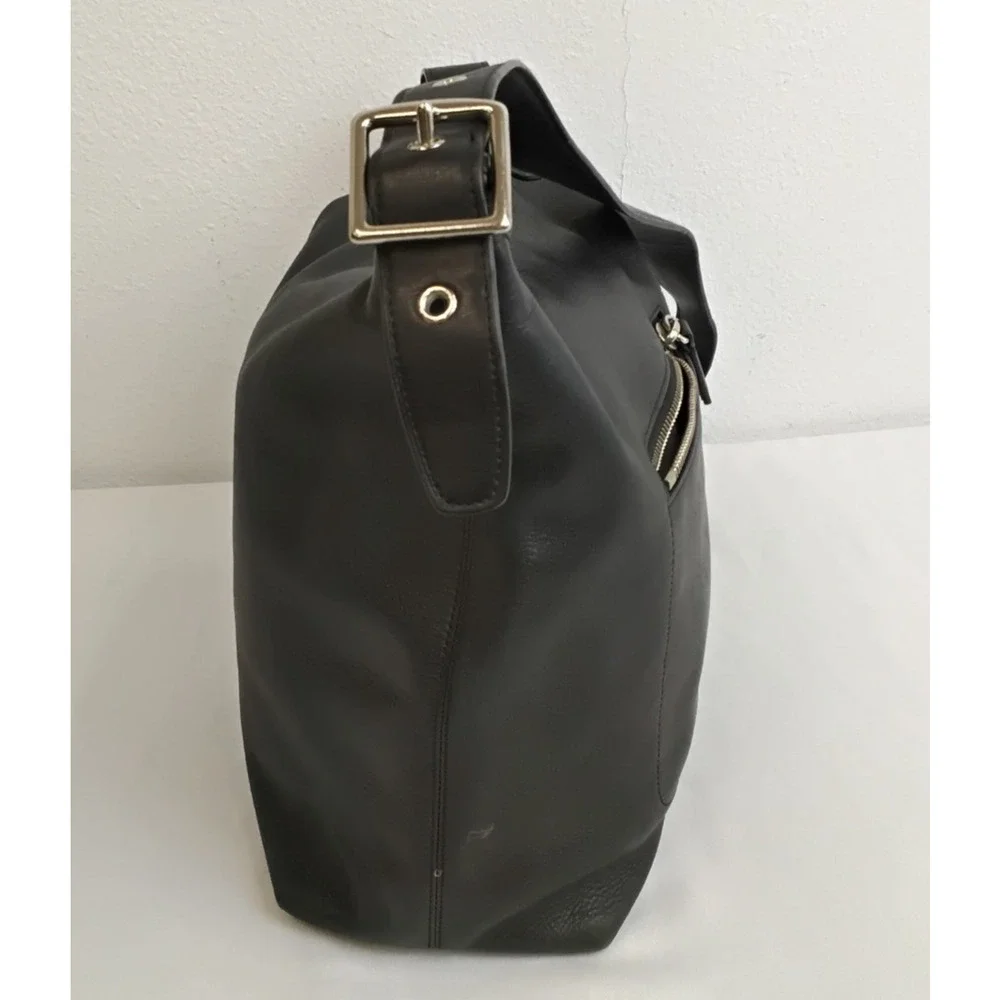 Coach Legacy Shoulder Bag Black Leather Bucket Bag Purse No. 19889 #J5883